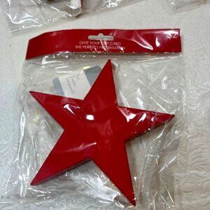 Macy’s Star Ornament Gift Card Holder 6 Pc Bundle Holidays